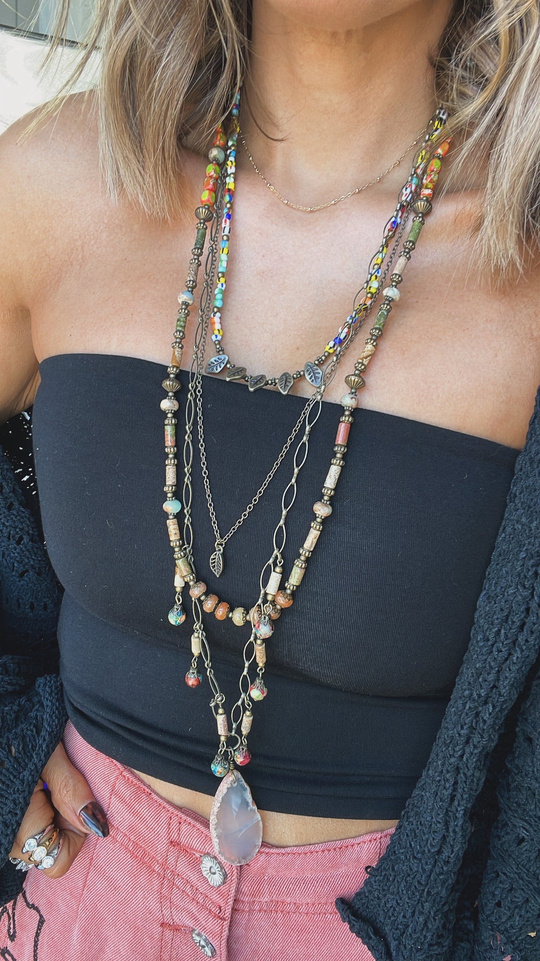 Cinderville Necklace, Multi