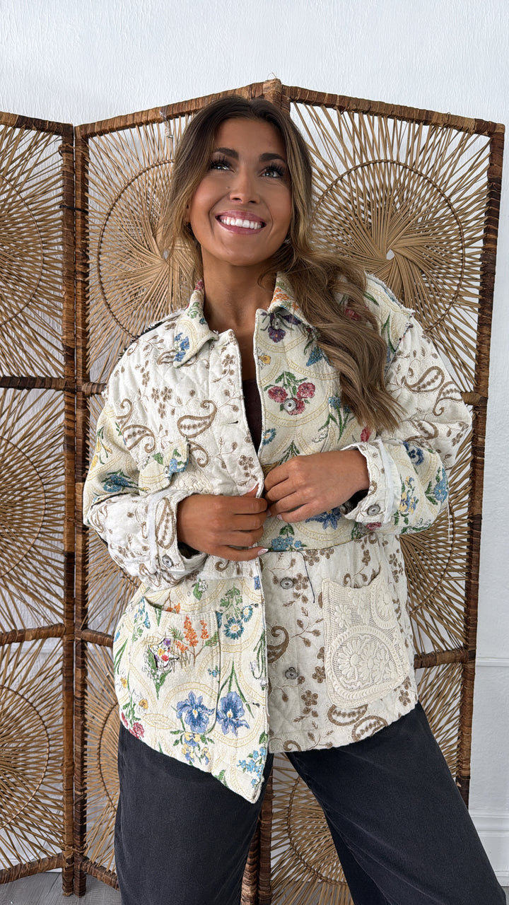 Luminous Threads Jacket, Natural Multi