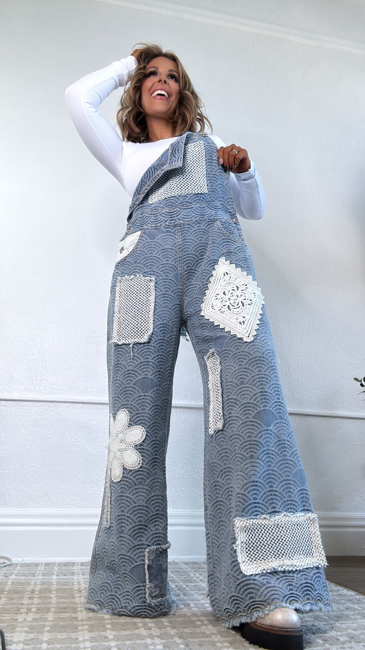 Ripple Effect Denim Overalls