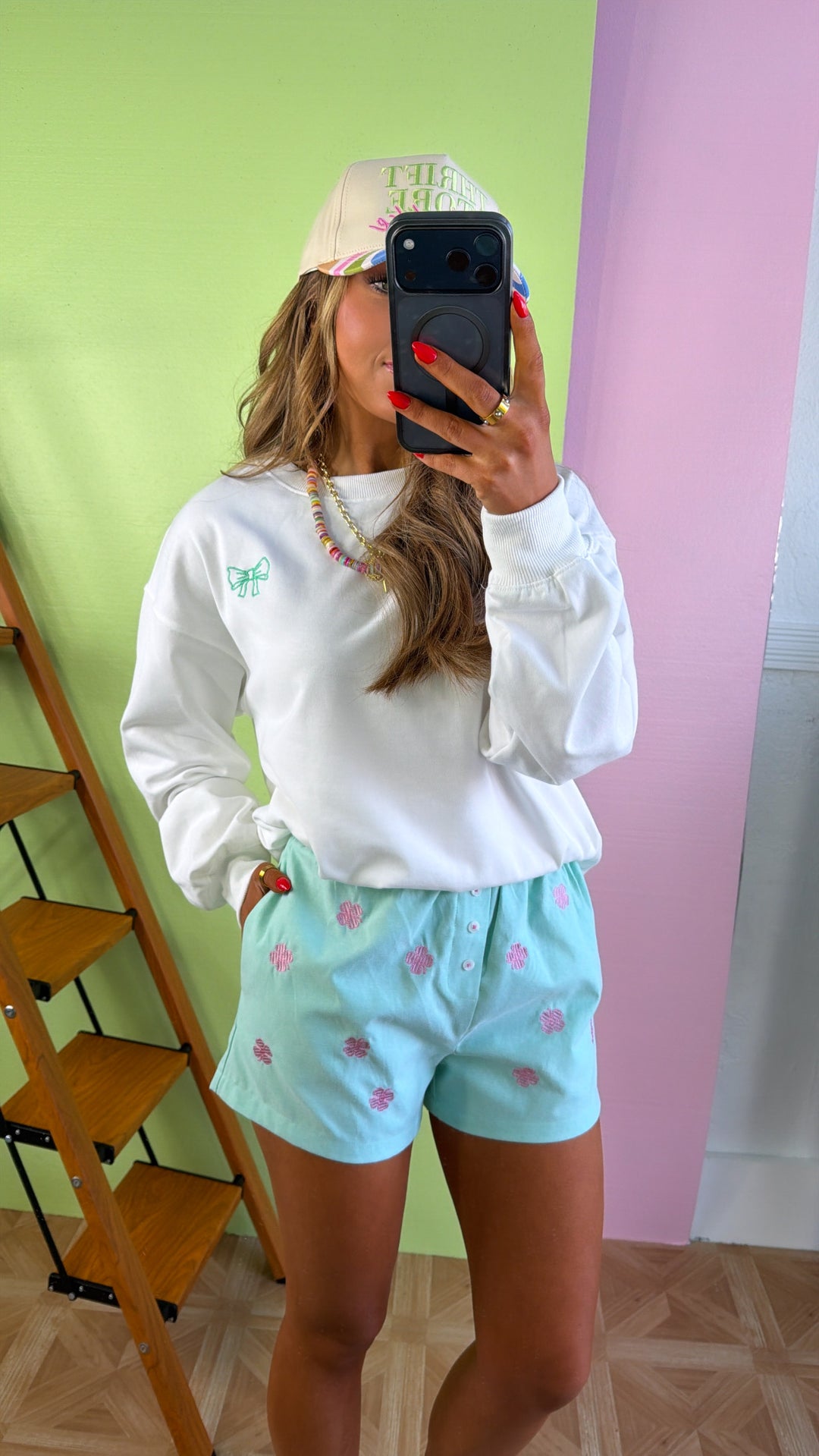 Pocket Full Of Luck Boxer Shorts, Mint