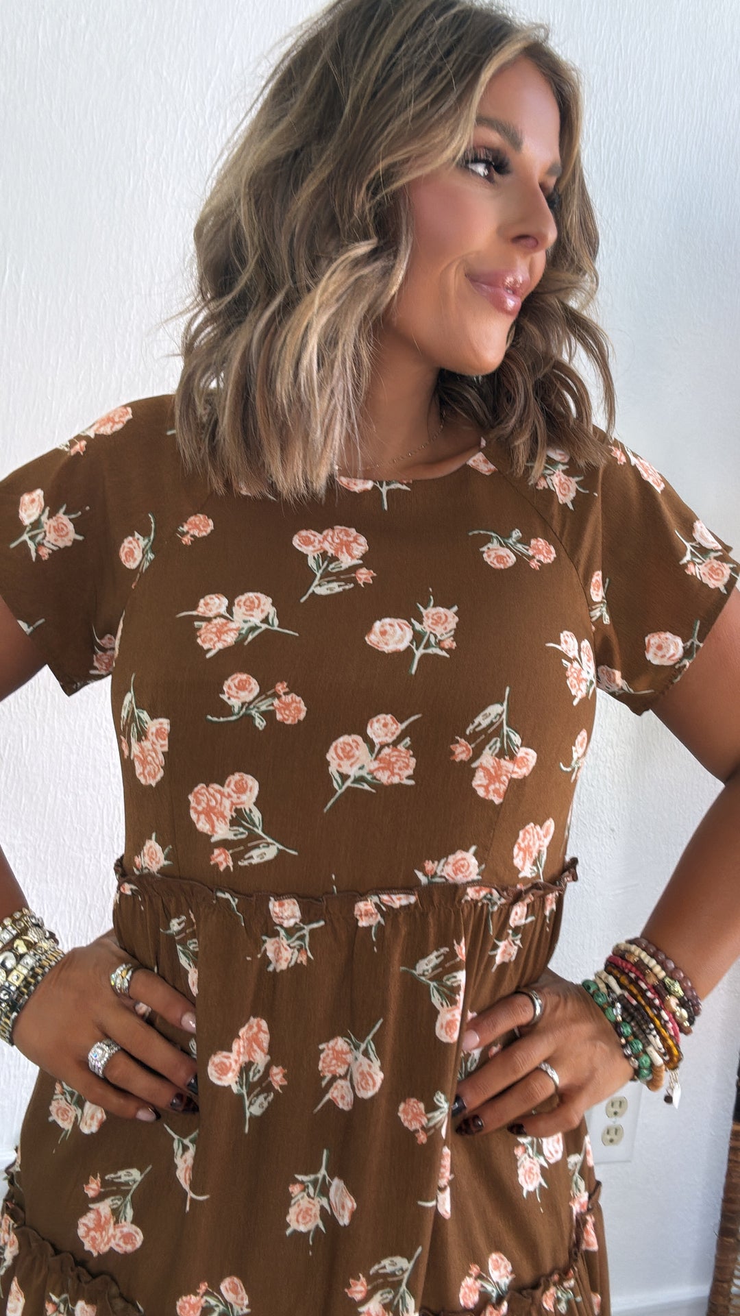 michael kors brown dress Petal and Pup Women's Neveah Long Sleeve Maxi Dress