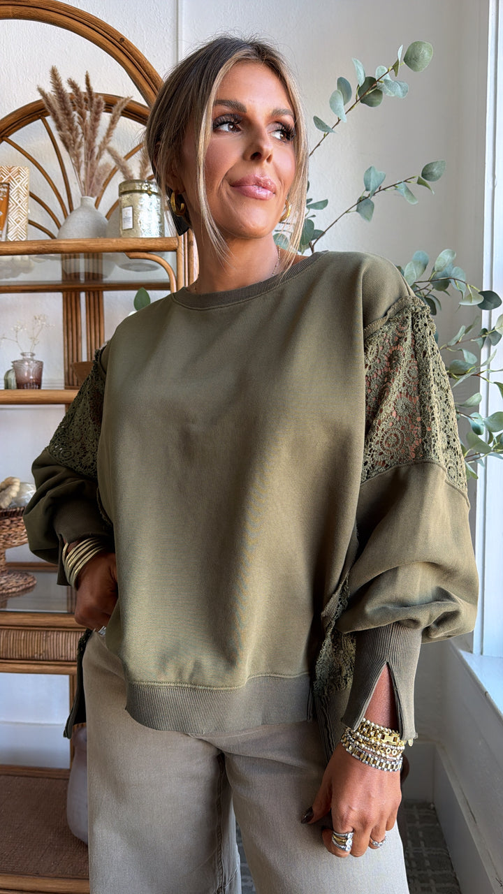 Pine Vale Long Sleeve,  Olive