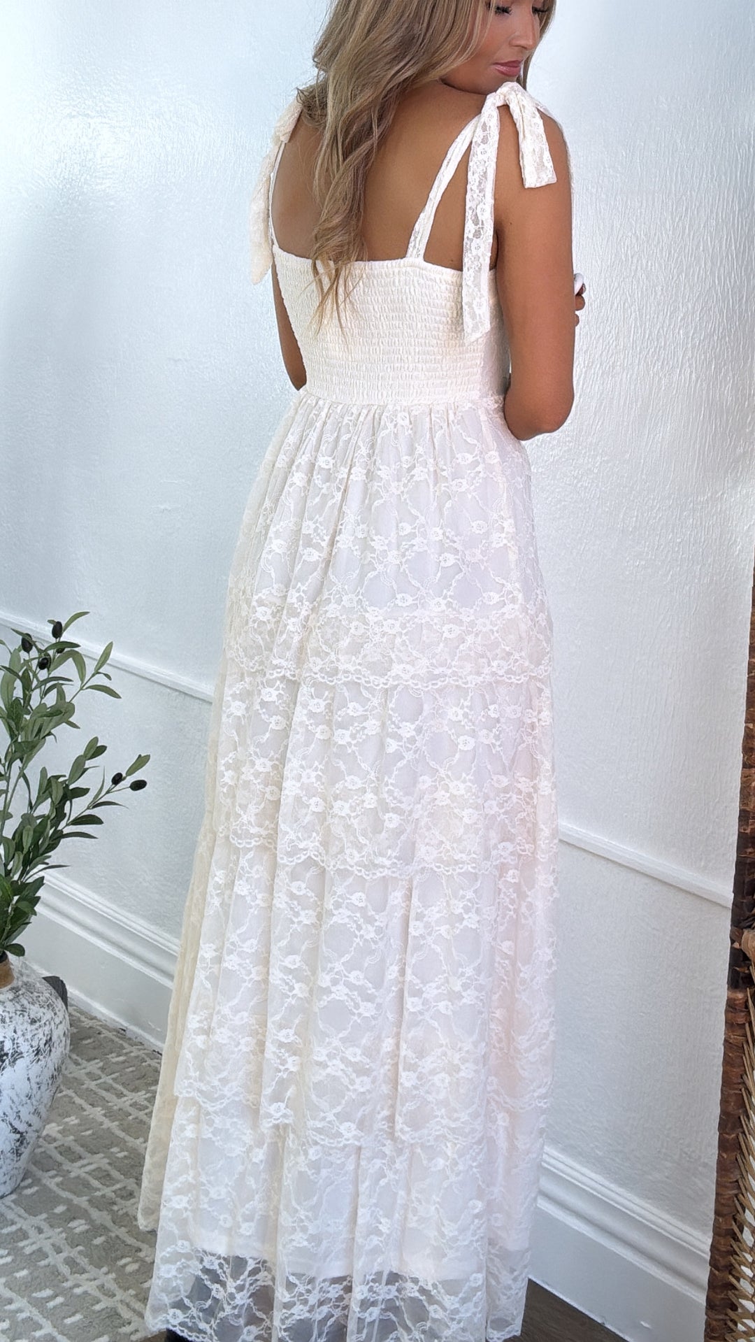 Penelope Floral Maxi Dress, Ivory