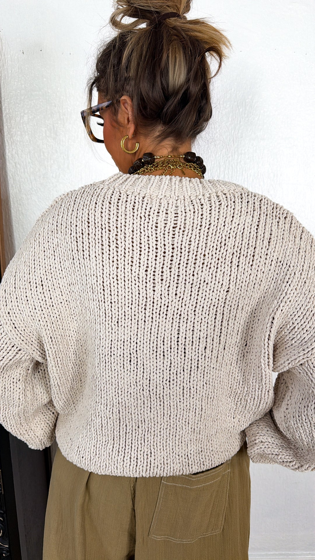"BOO" Pumpkin Sweater, Cream