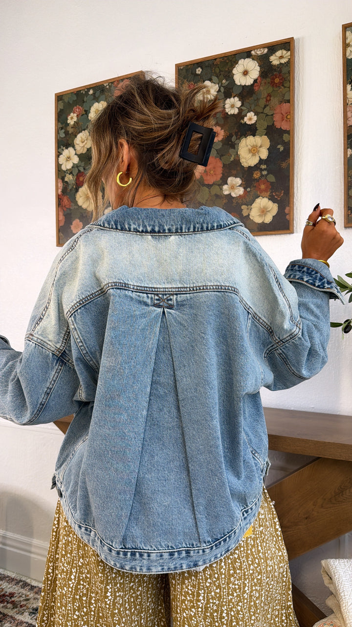 Lapis Bay Denim Jacket, Washed Denim