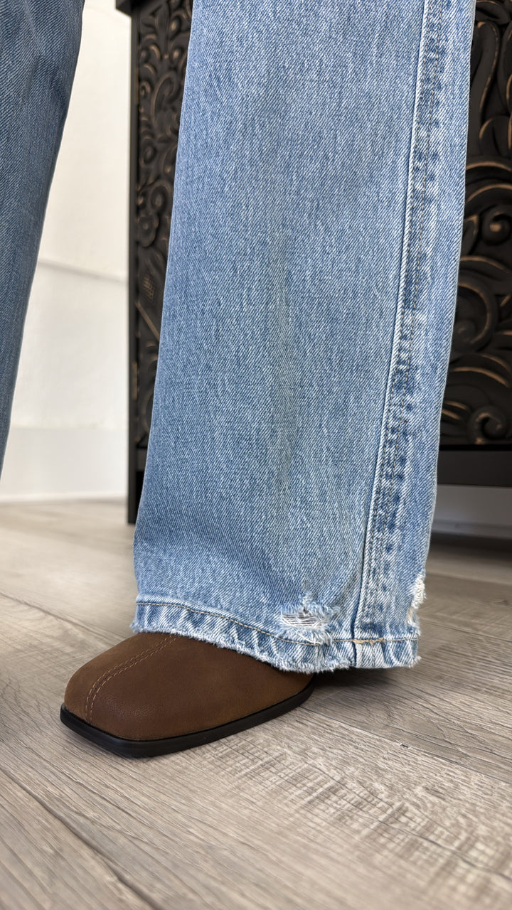 Knix High Rise Wide Leg Jean, VERVET