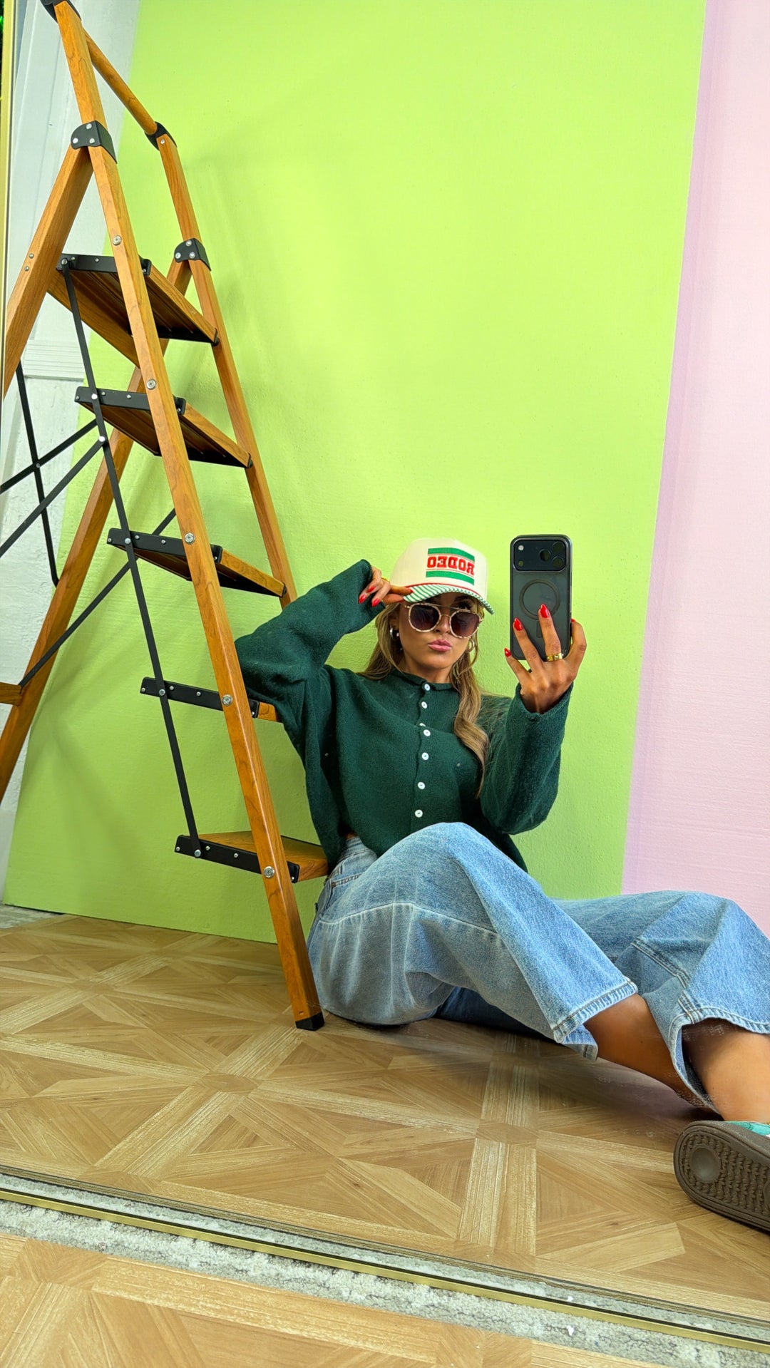 Penelope Knit Cardigan, Forest Green