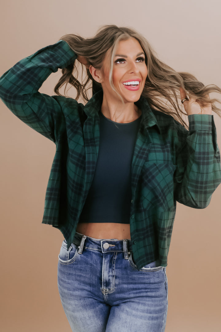 By The Fire Flannel, Green