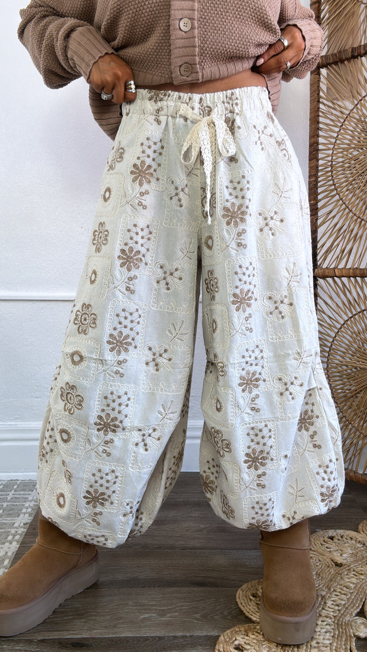 Mallow Knit Joggers, Natural