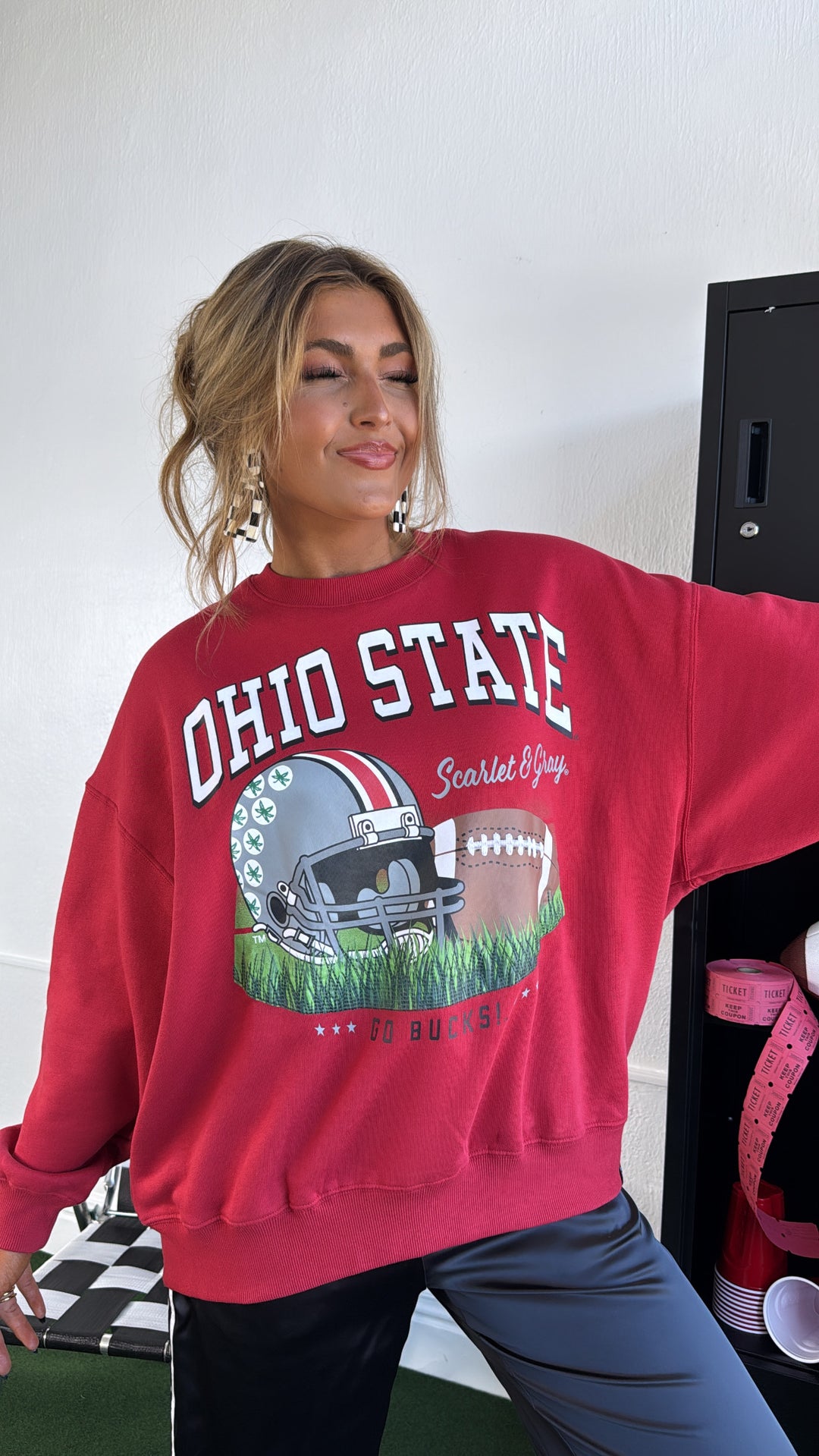 Buckeye Crewneck, Red