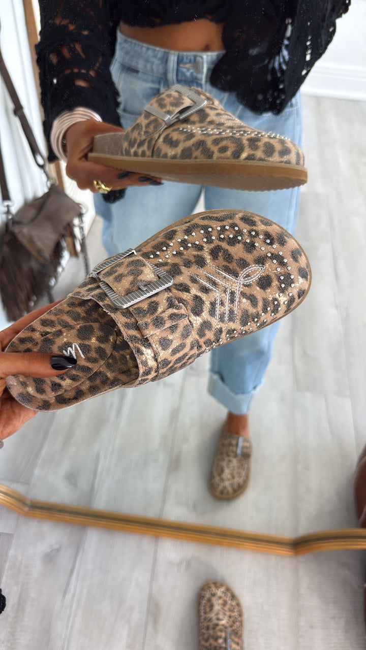 Joleen Studded Clog, Leopard