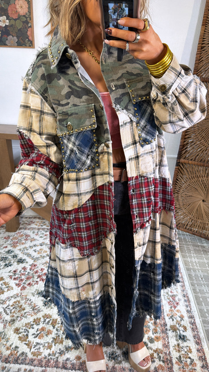 Hidden Aura Shirt Jacket, Camo Multi