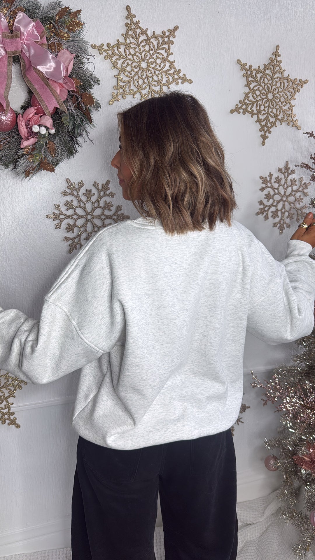 Winter Skis Crewneck, Melange