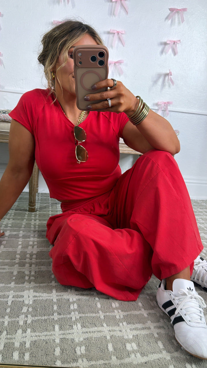 Jetset Lounge Set, Tomato