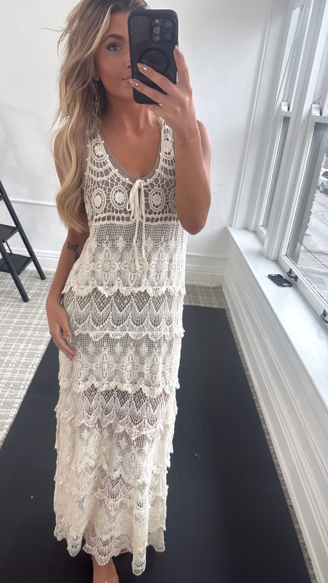 Crochet Wishlist Apparel Maxi Dress Backless Crochet Knitted Maxi Dress Women Hollow Out Woven Floor Crochet Wishlist Apparel Maxi Dress Backless Crochet Knitted Maxi Dress Women Hollow Out Woven Floor