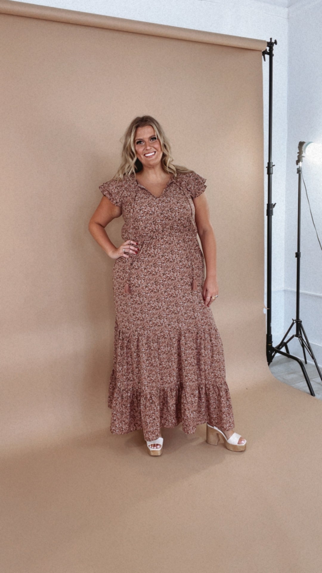 ECB Exclusive: Melody Floral Maxi Dress, Mauve Everyday Chic Boutique ECB Exclusive: Melody Floral Maxi Dress, Mauve Everyday Chic Boutique