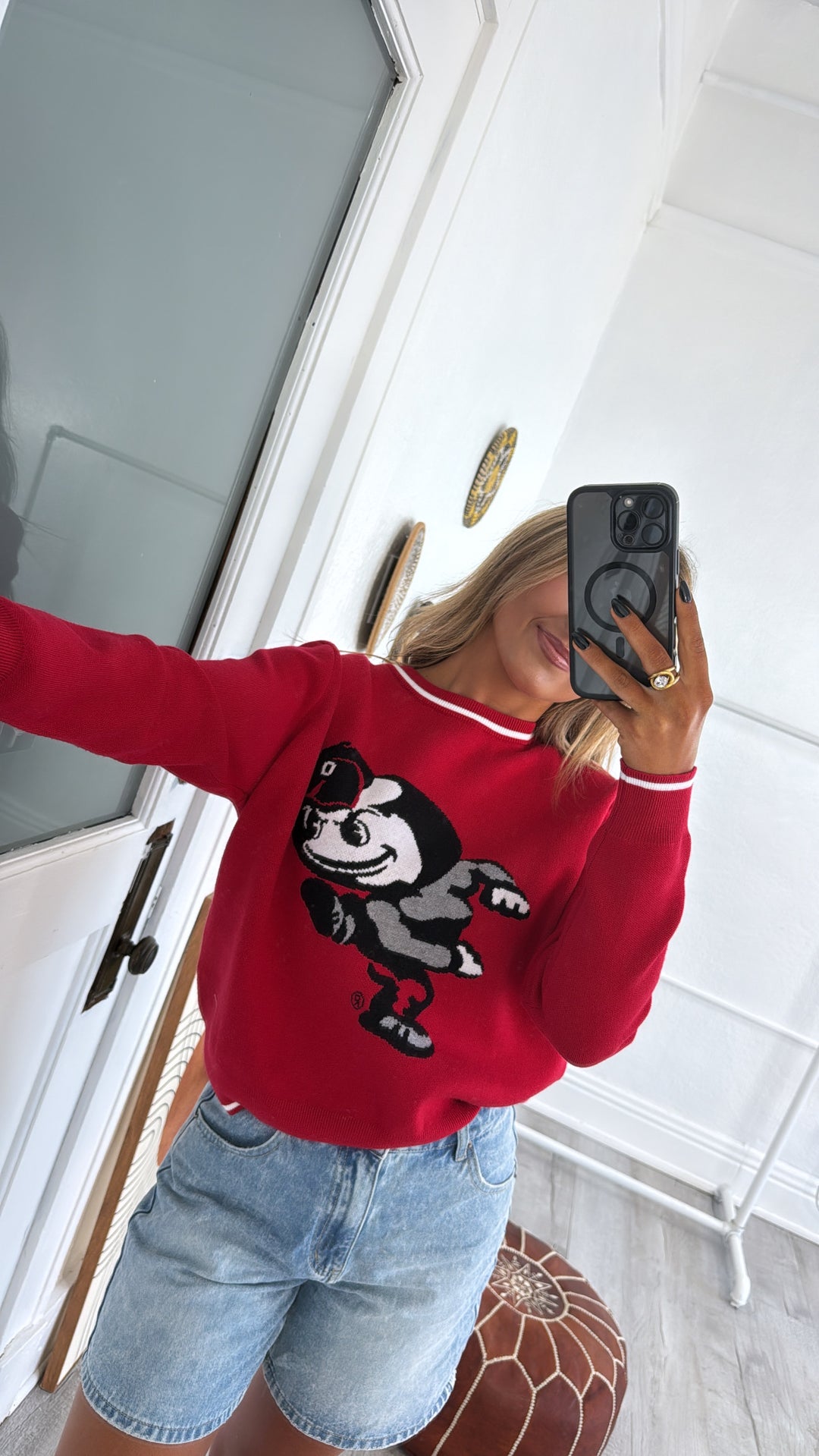 The Man Knit Sweater, Red