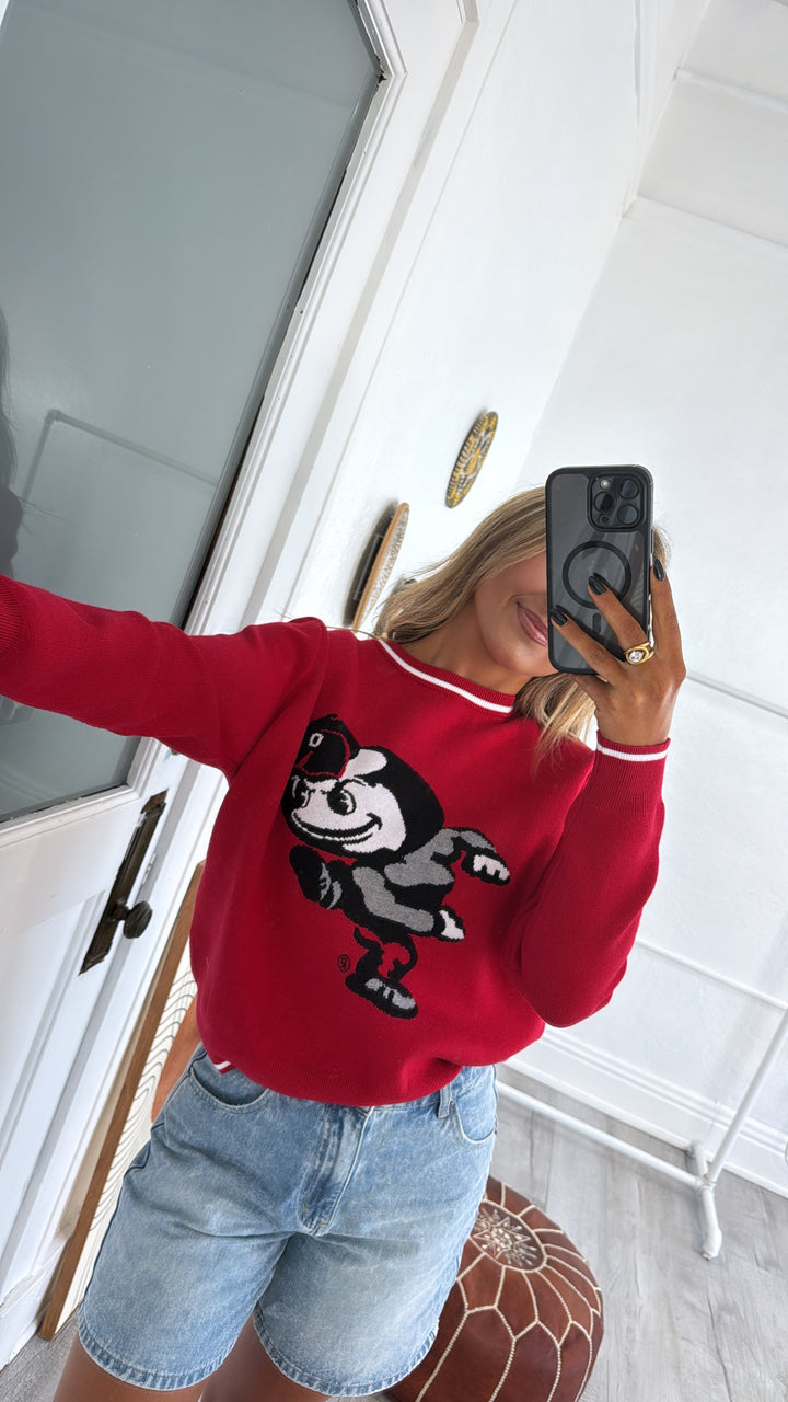 The Man Knit Sweater, Red