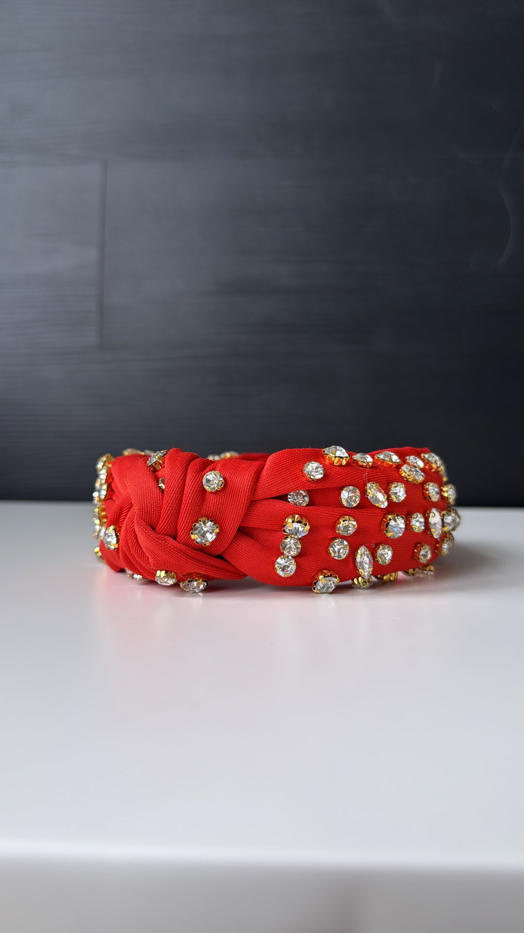 Rhinestone Headband, Orange