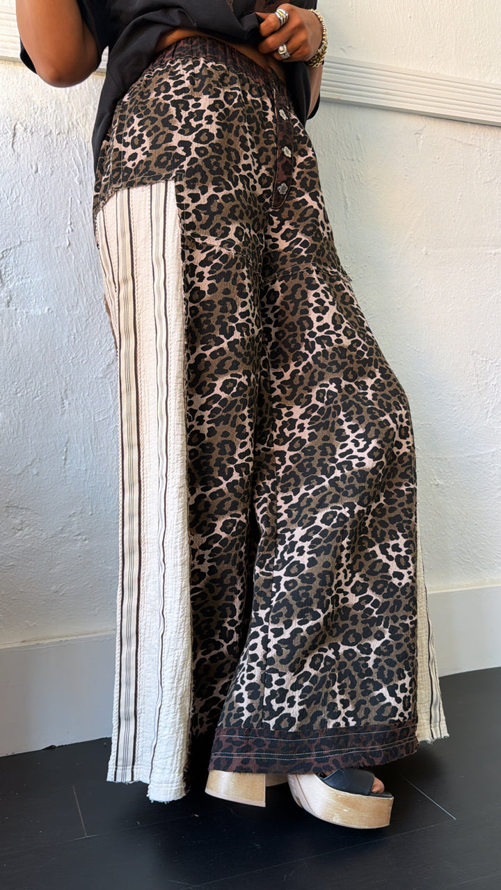 Street Style Leopard Pant, Chocolate