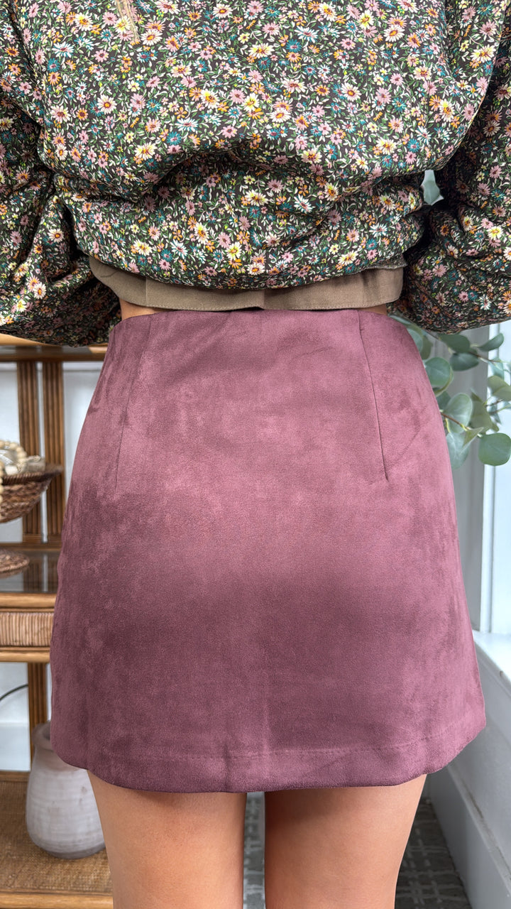 Willow Dust Mini Skirt, Burl Wood