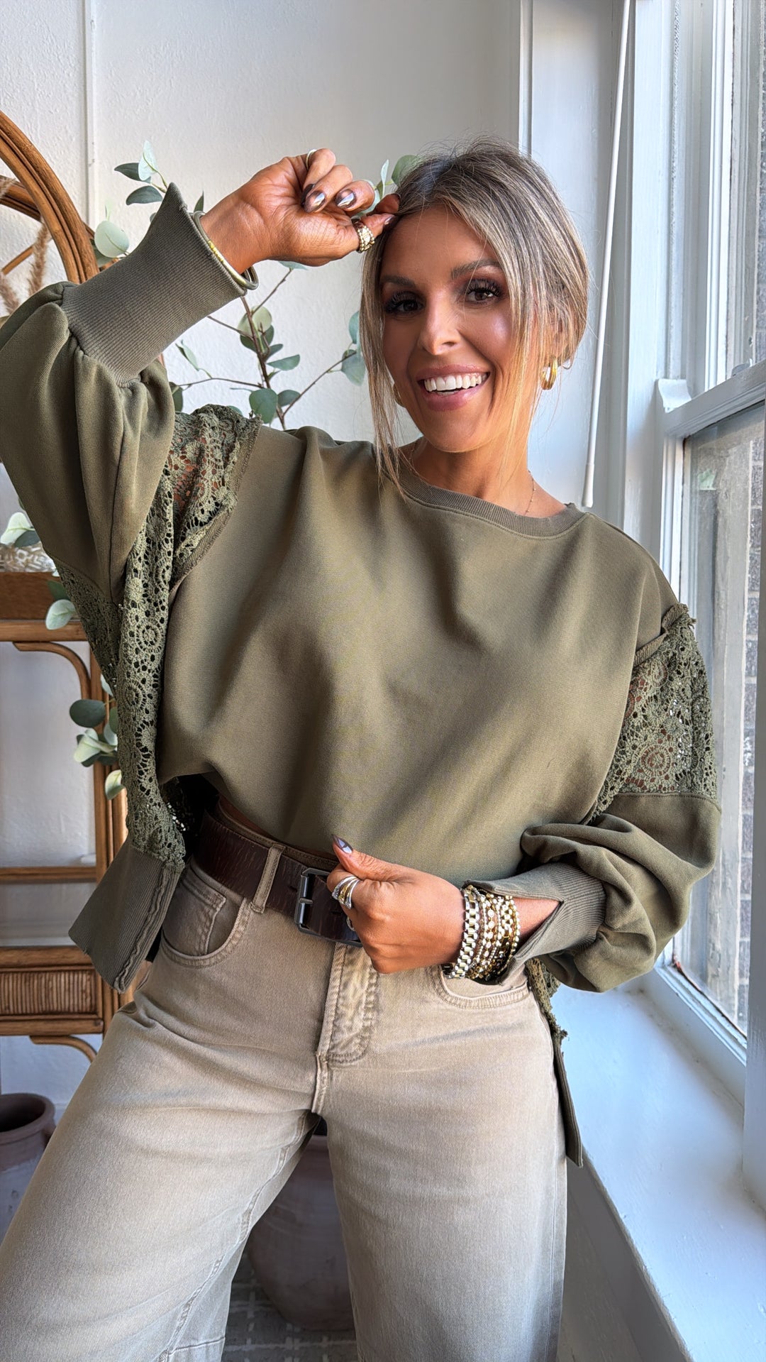 Pine Vale Long Sleeve,  Olive