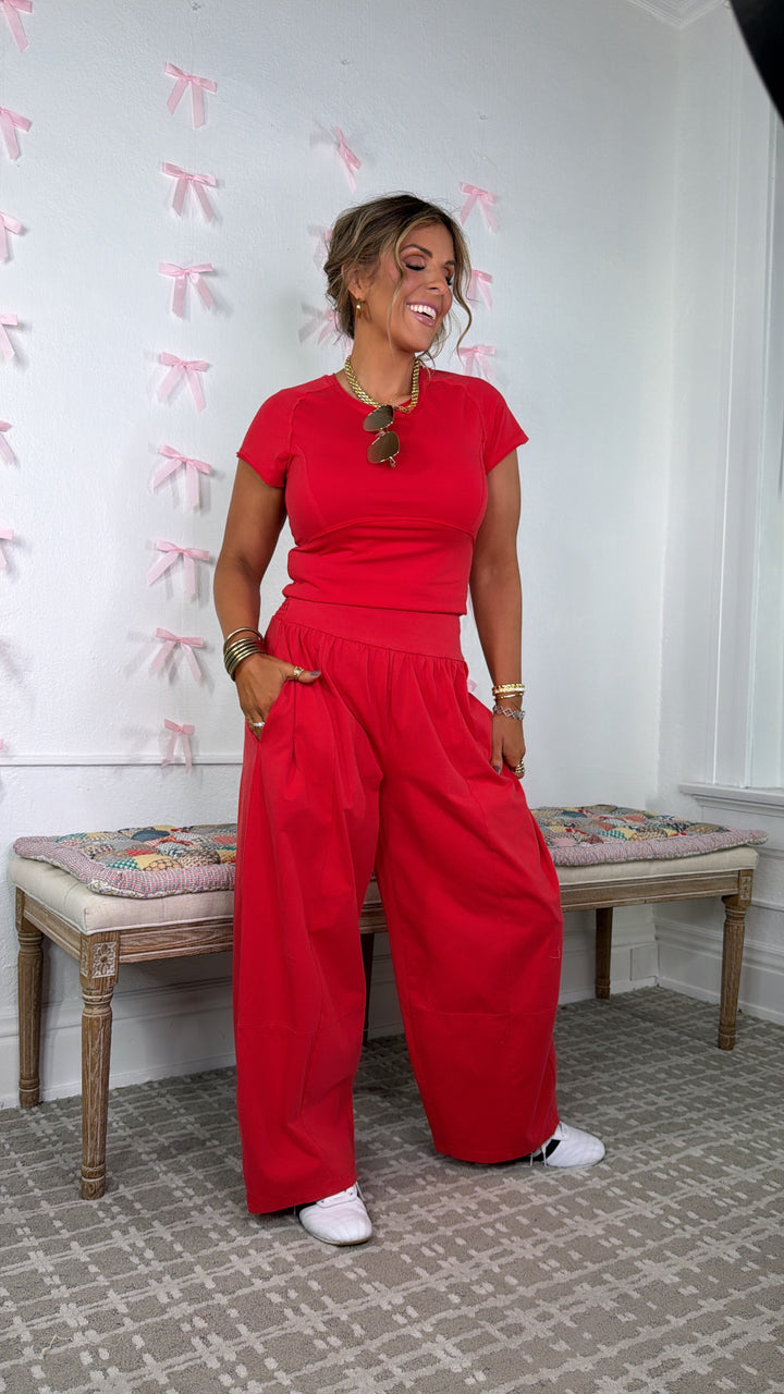 Jetset Lounge Set, Tomato