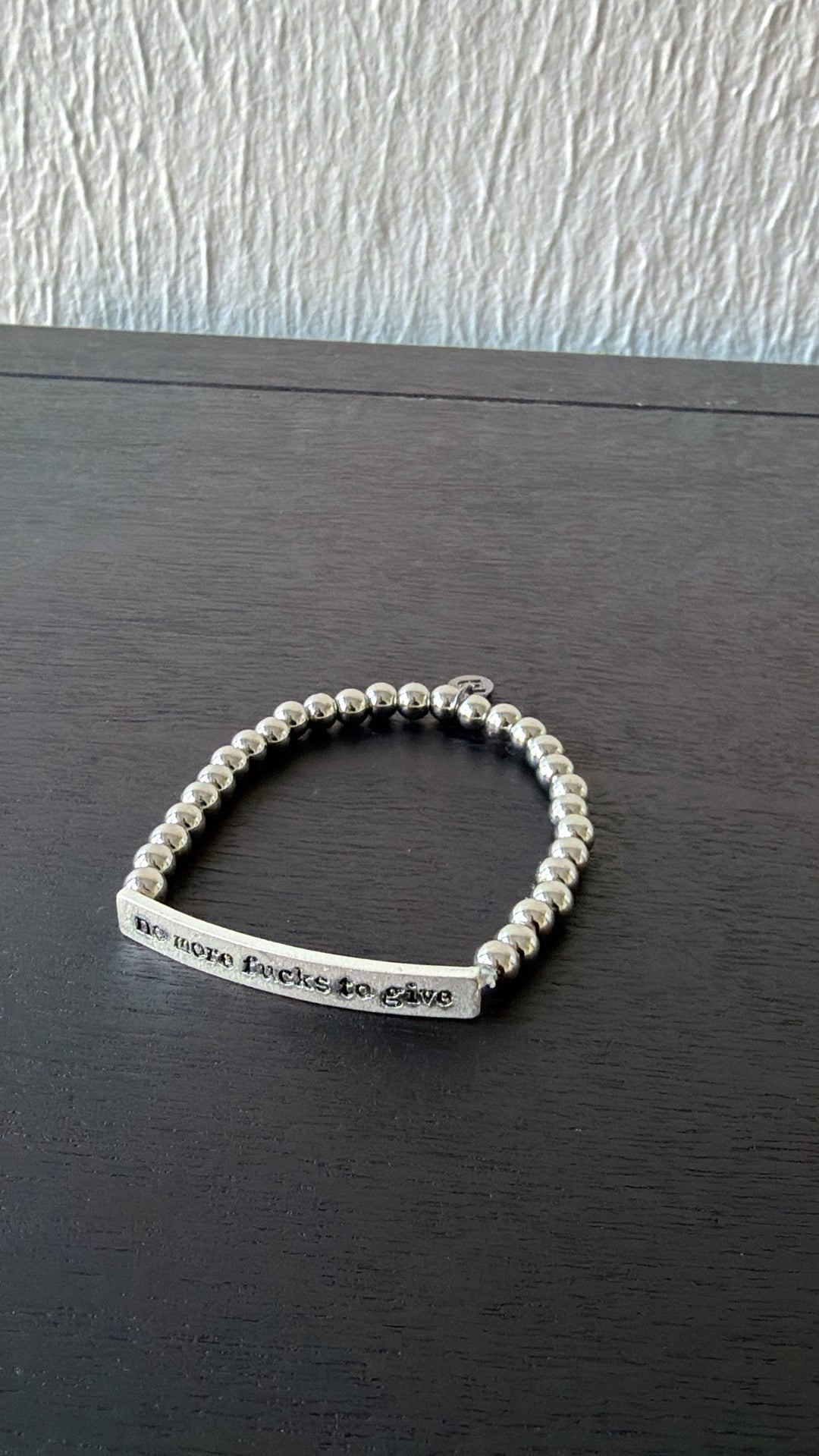 No More Bracelet, Silver Bead