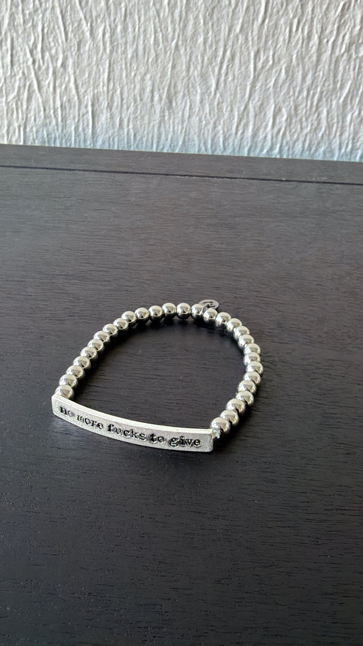 No More Bracelet, Silver Bead
