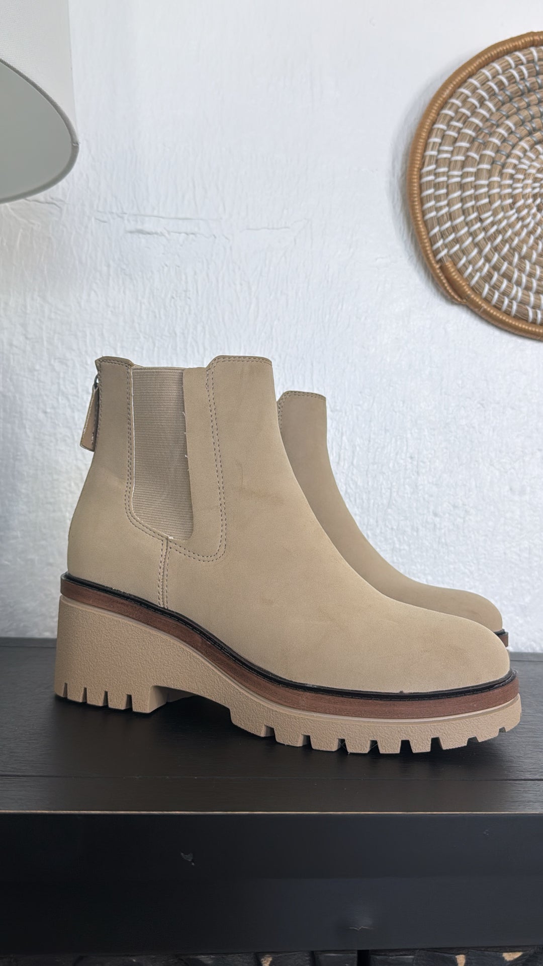 Sefi Platform Booties, Sand