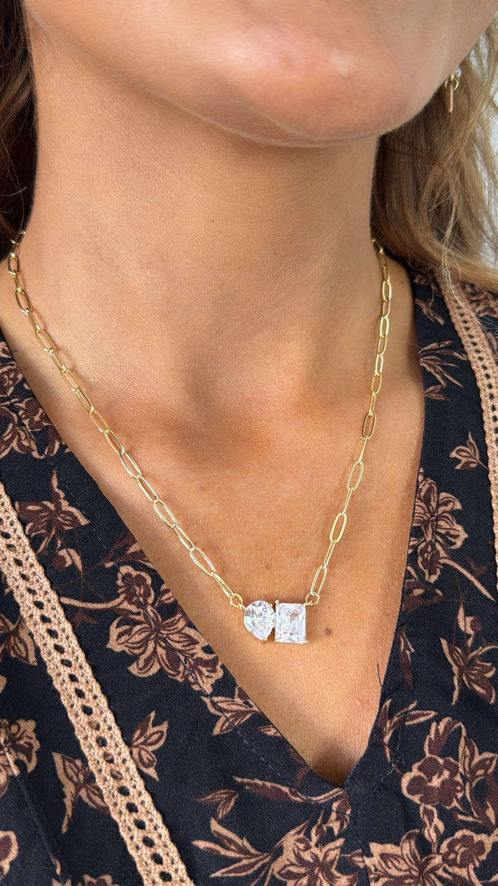 Treasure Jewels: Diamond Pair Necklace