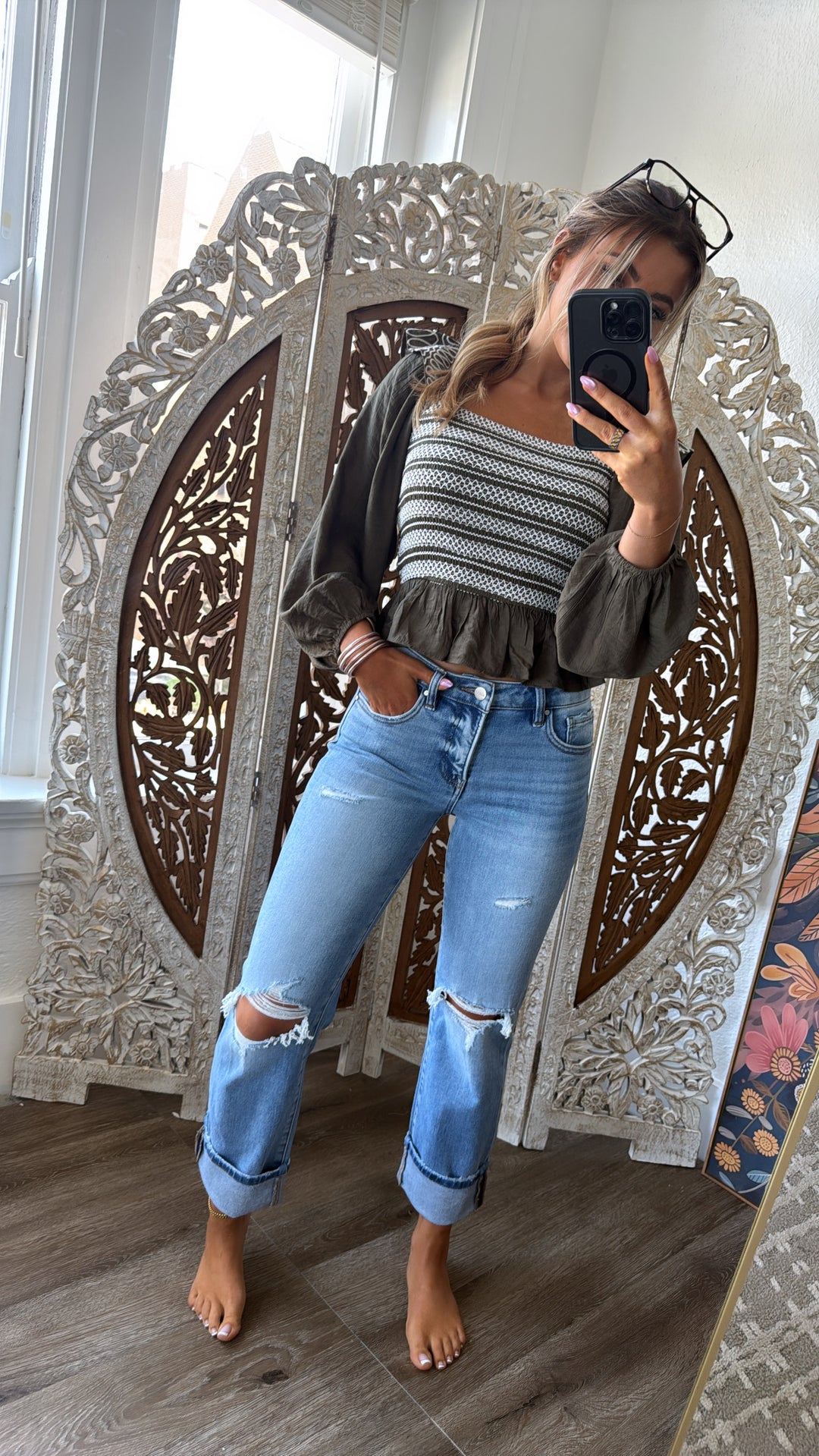 Klay Mid Rise Denim, Risen Medium