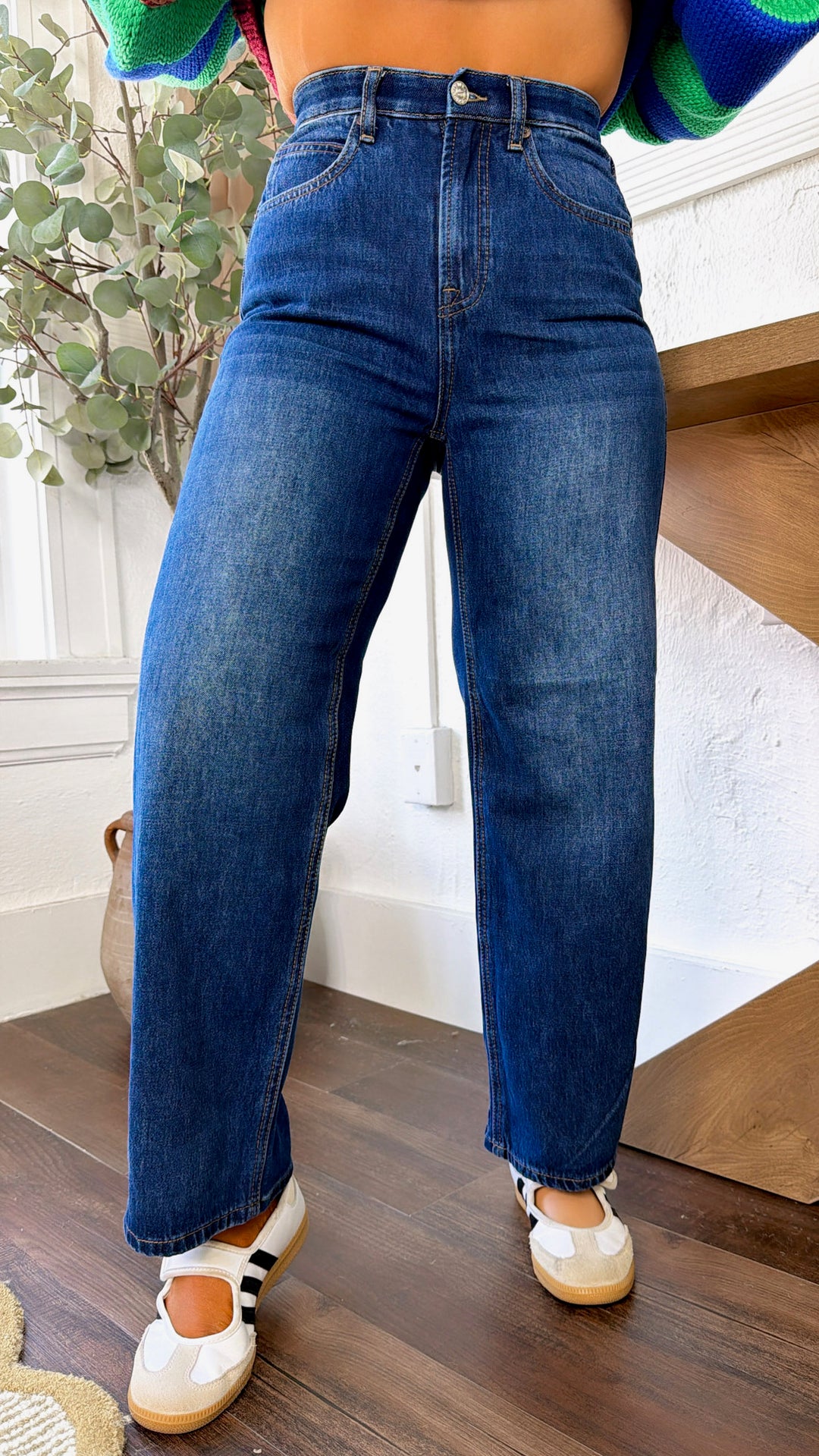 Callum Denim Barrels, DK. Wash