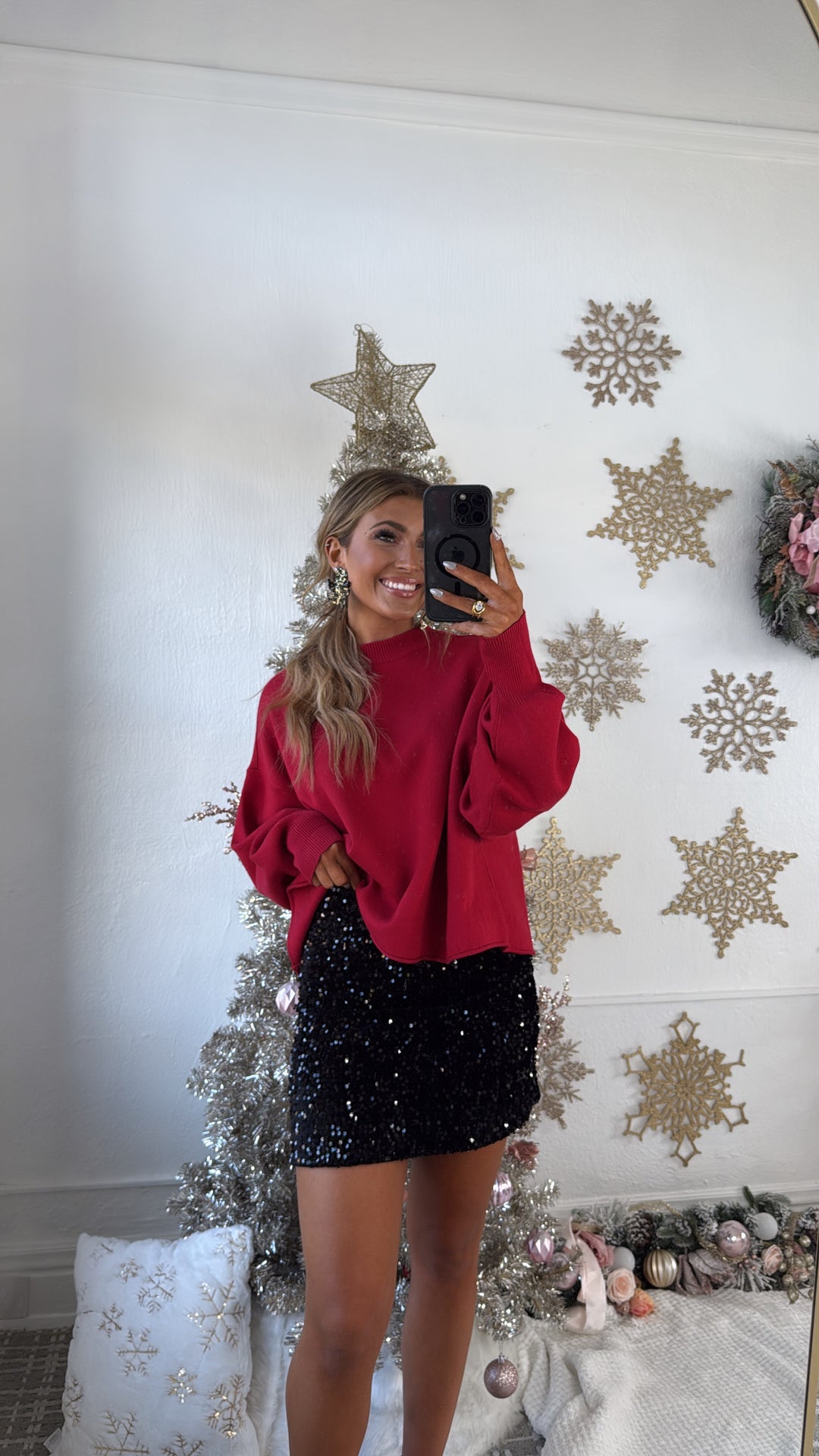 Simple & Sweet Sweater, Red