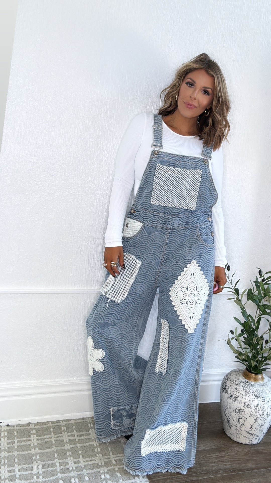 Ripple Effect Denim Overalls