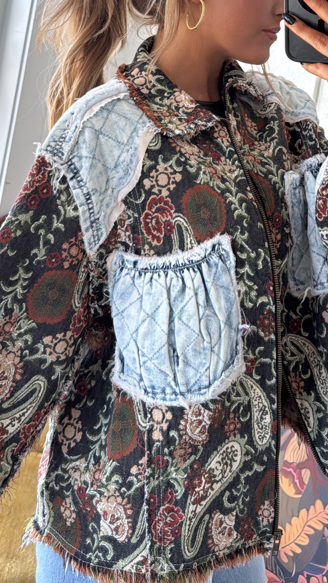 Midnight Ember Jacket, Deep Choco Multi