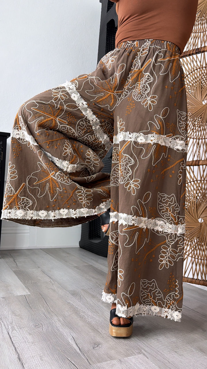 Fallen Oak leaf Pant, Chocolate