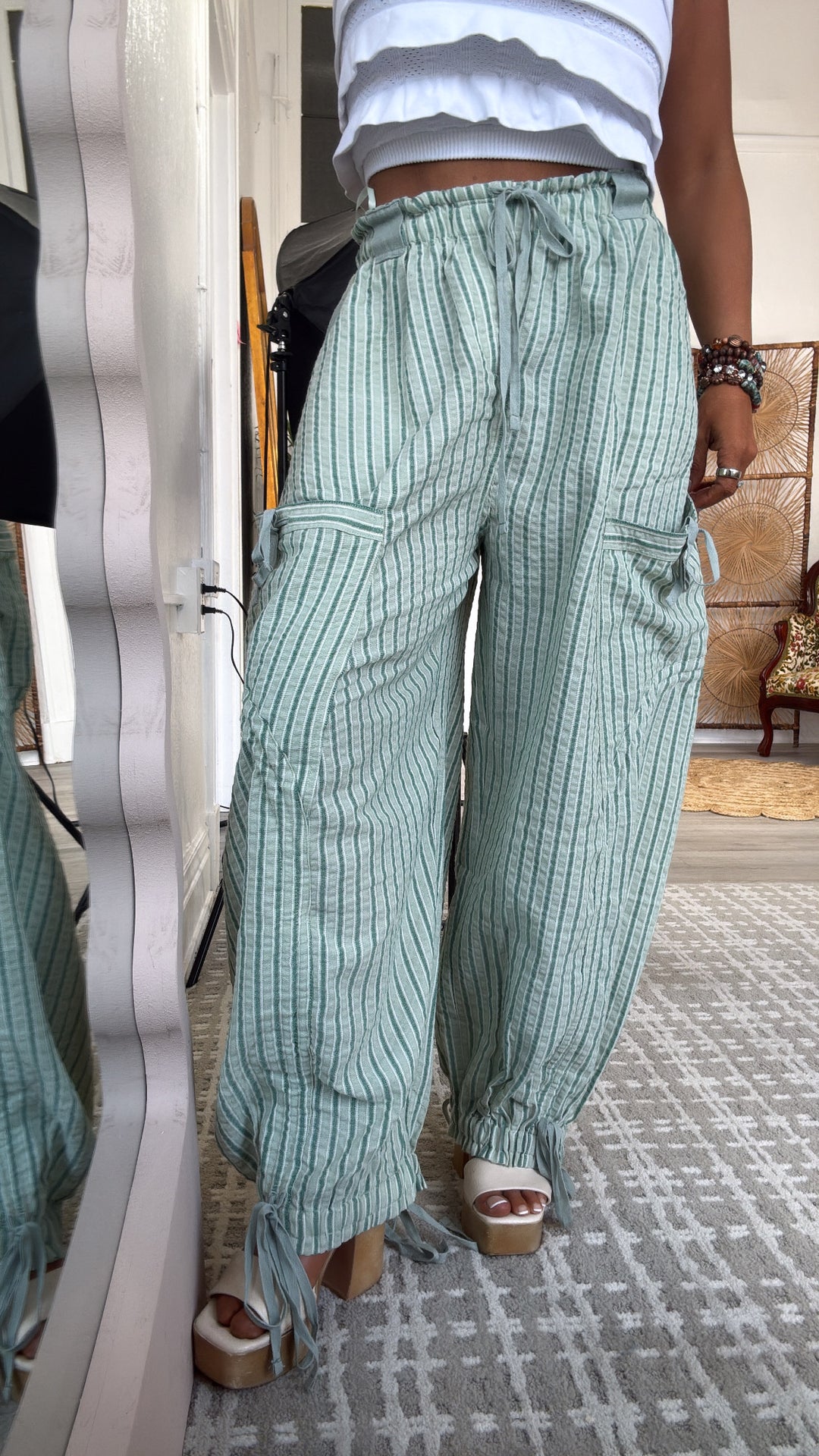 Driftline Striped Jogger Pant, Mint