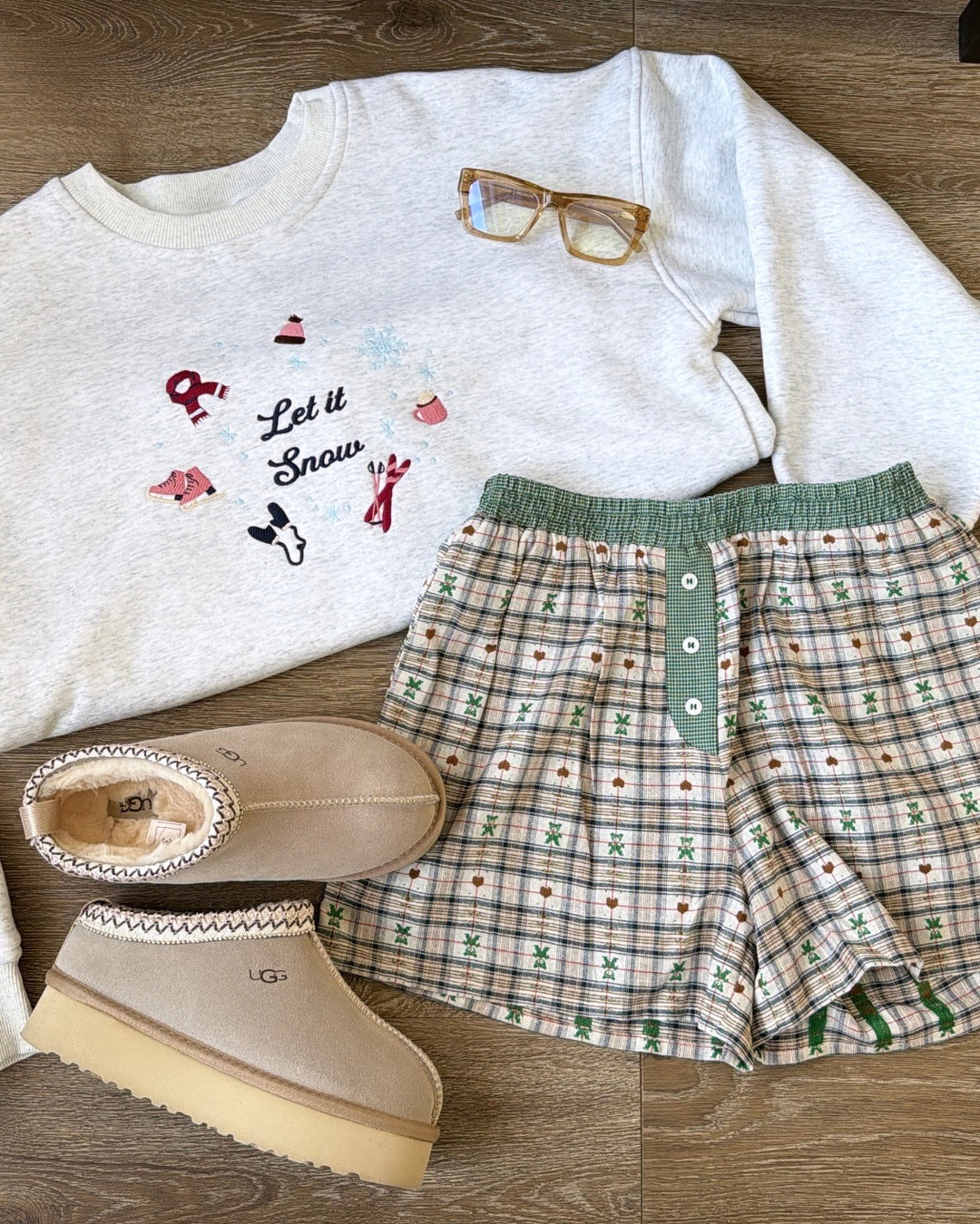 Winter Skis Crewneck, Melange