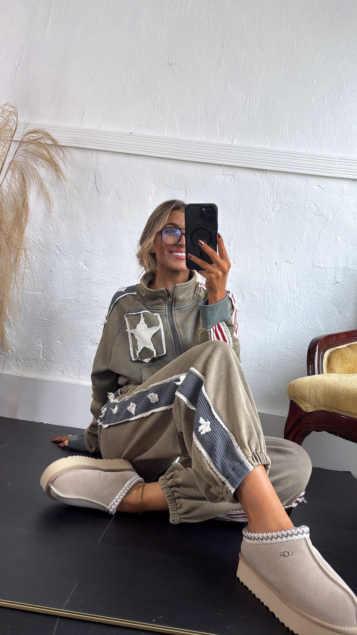 American Dream Jogger Pant, Vintage Moss