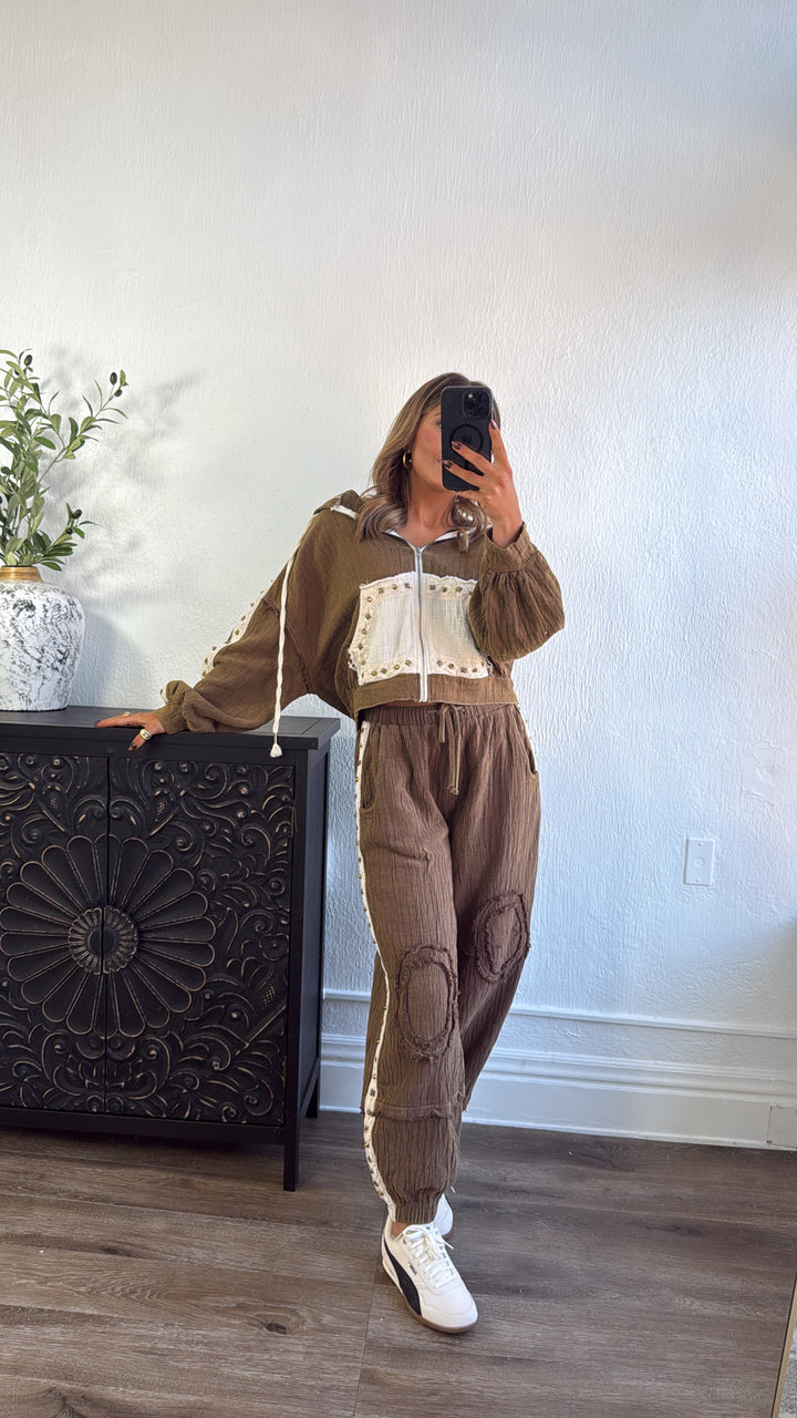 Espresso Eclipse Zip Up, Chocolate