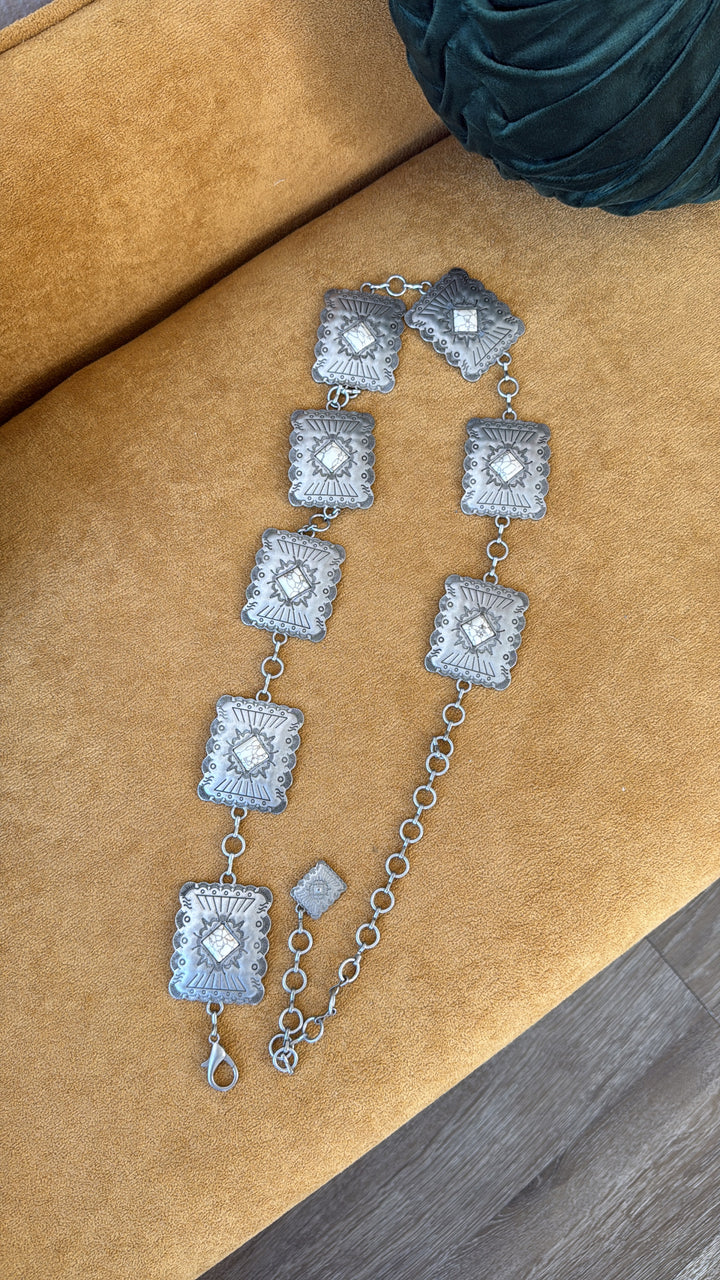 Laramie Silver Western Concho Belt