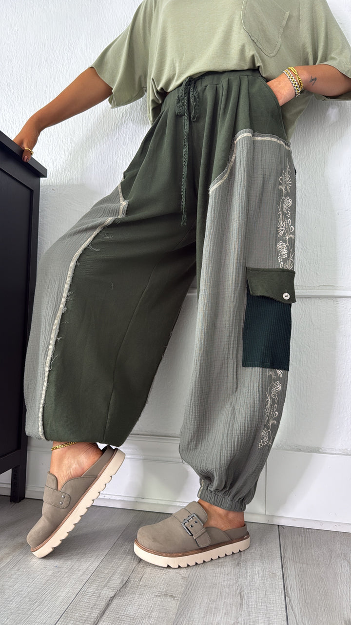 DOORBUSTER: Forever Dreaming Relaxed Pant, Moss Green