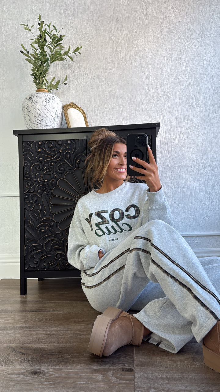 Cozy Club 2 Piece Set, Grey