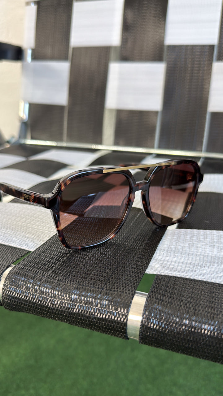 FREYRS - Spencer Aviator Sunglasses, Brown