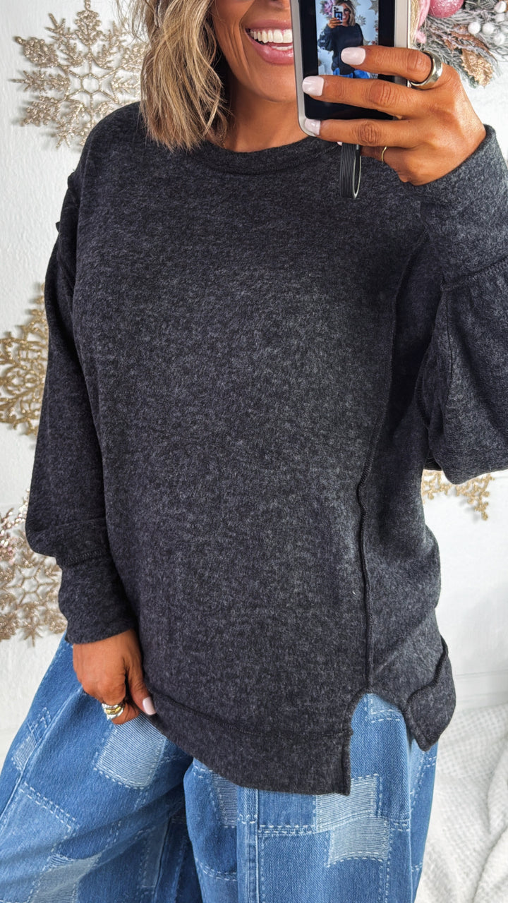 DOORBUSTER: Oversized Sweater, Black