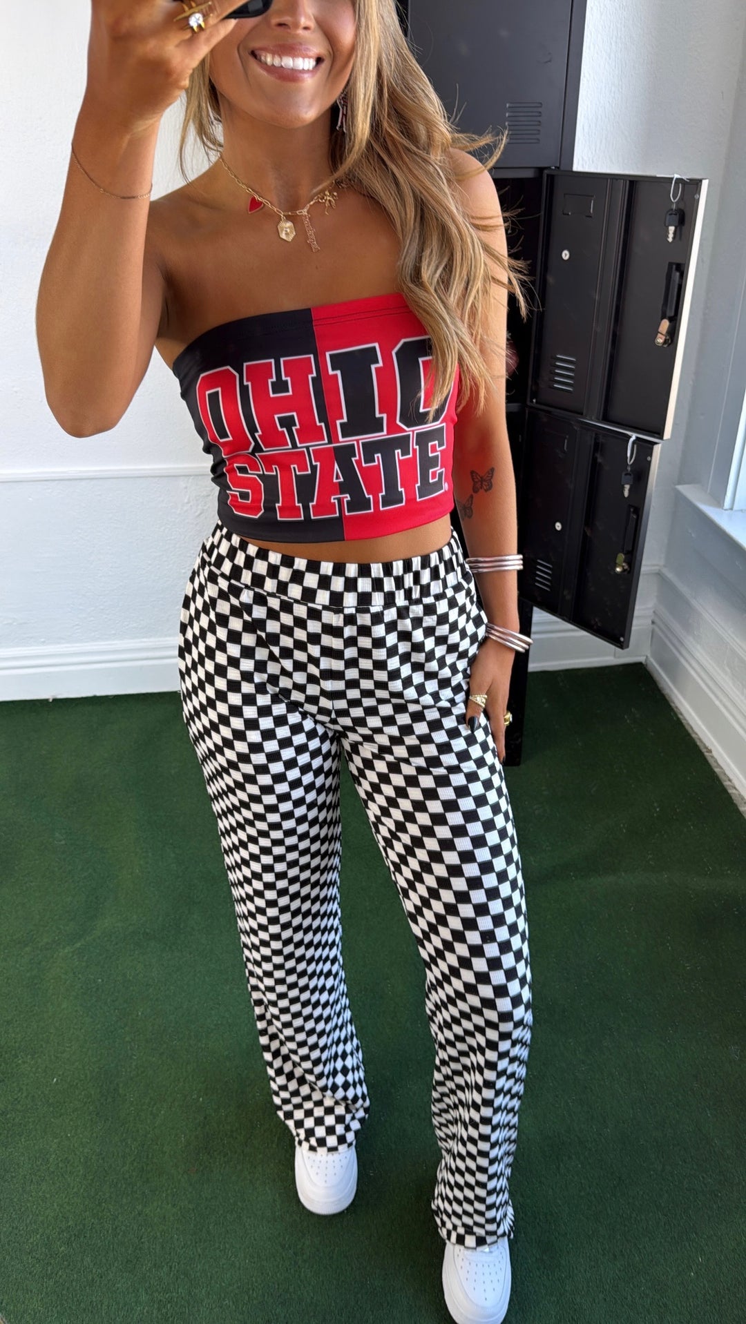 Blitz Ohio Tube Top, Red/Black