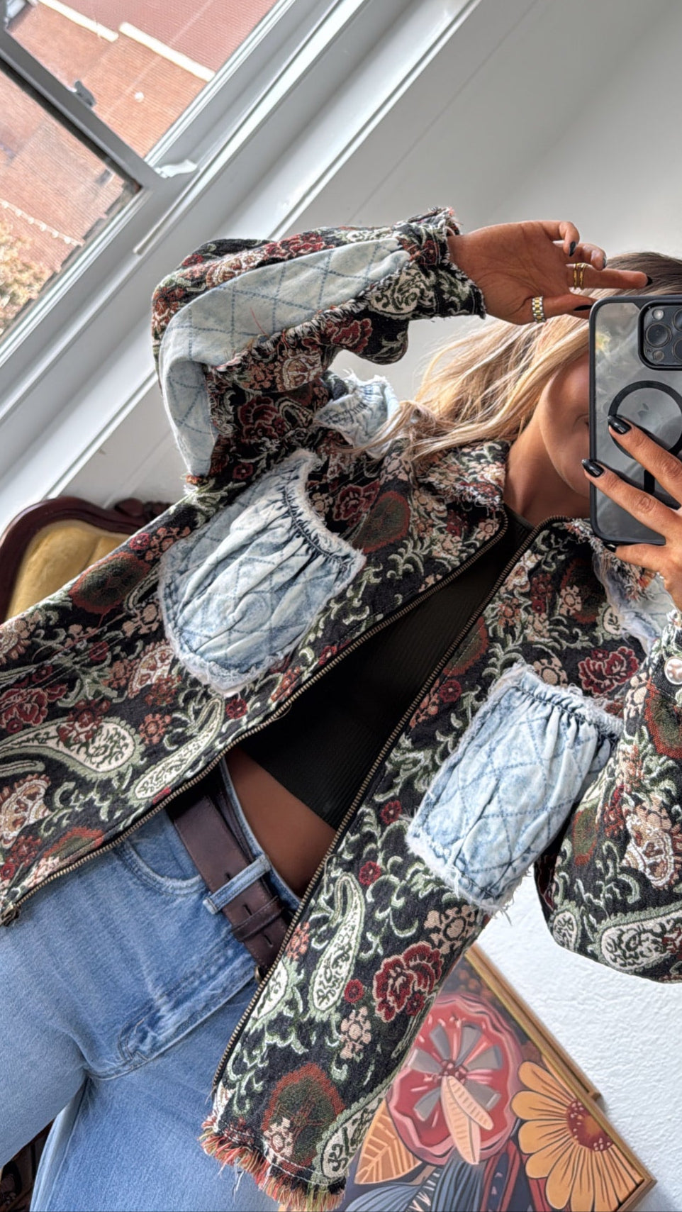 Midnight Ember Jacket, Deep Choco Multi