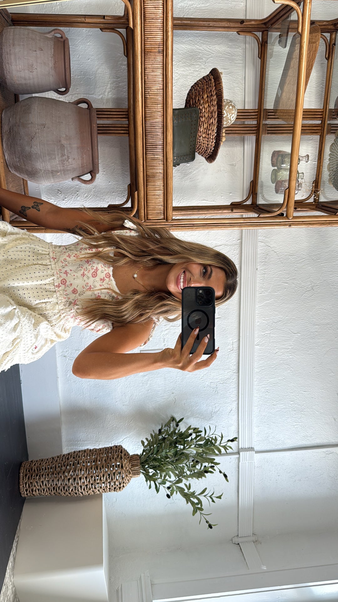 Fallin Florals Maxi Dress, Cream