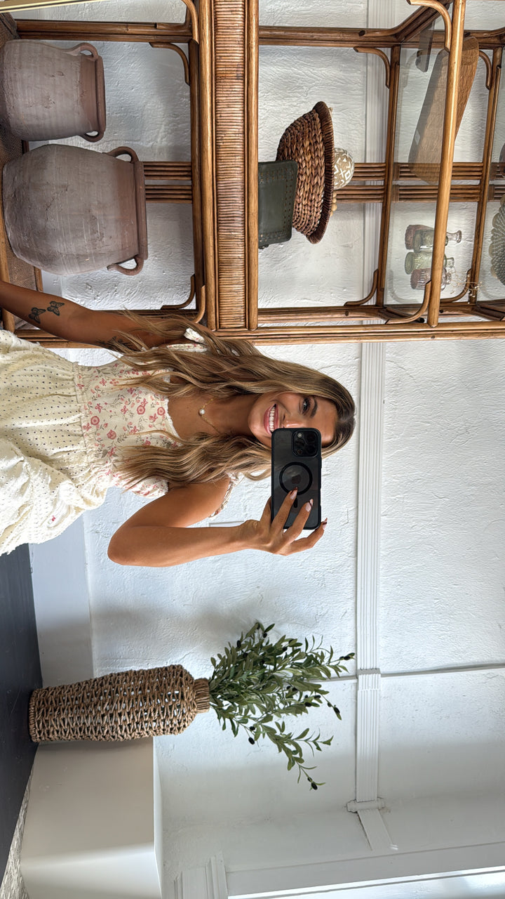 Fallin Florals Maxi Dress, Cream